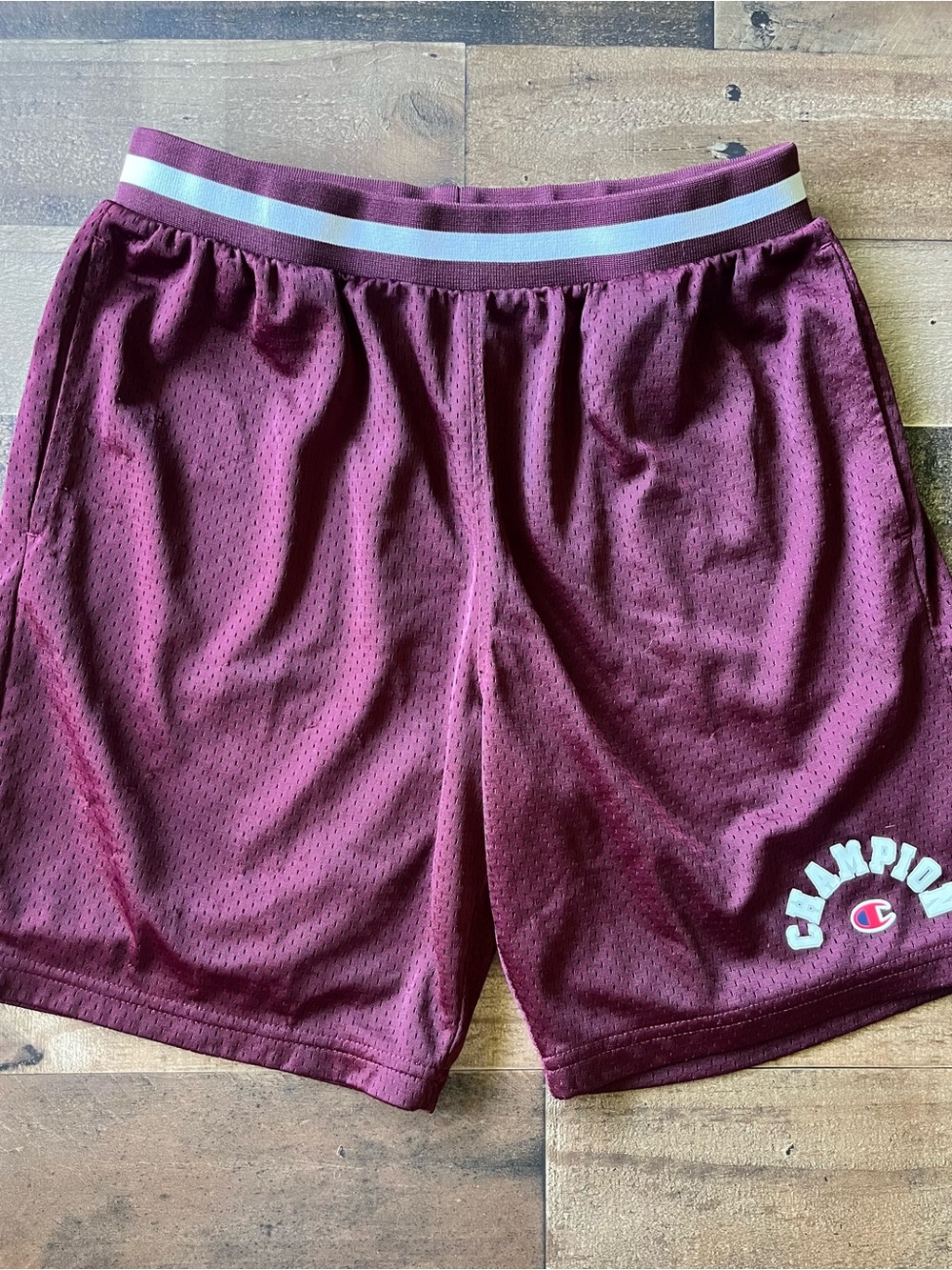 Champion Boys Maroon Athletic Mesh Shorts | XL (18/20)